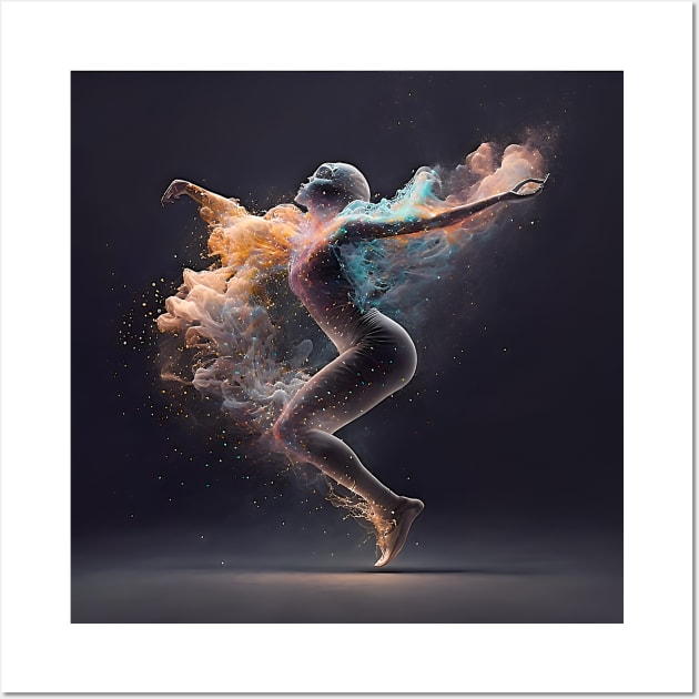 Dancing Woman Two Wall Art by www.TheAiCollective.art